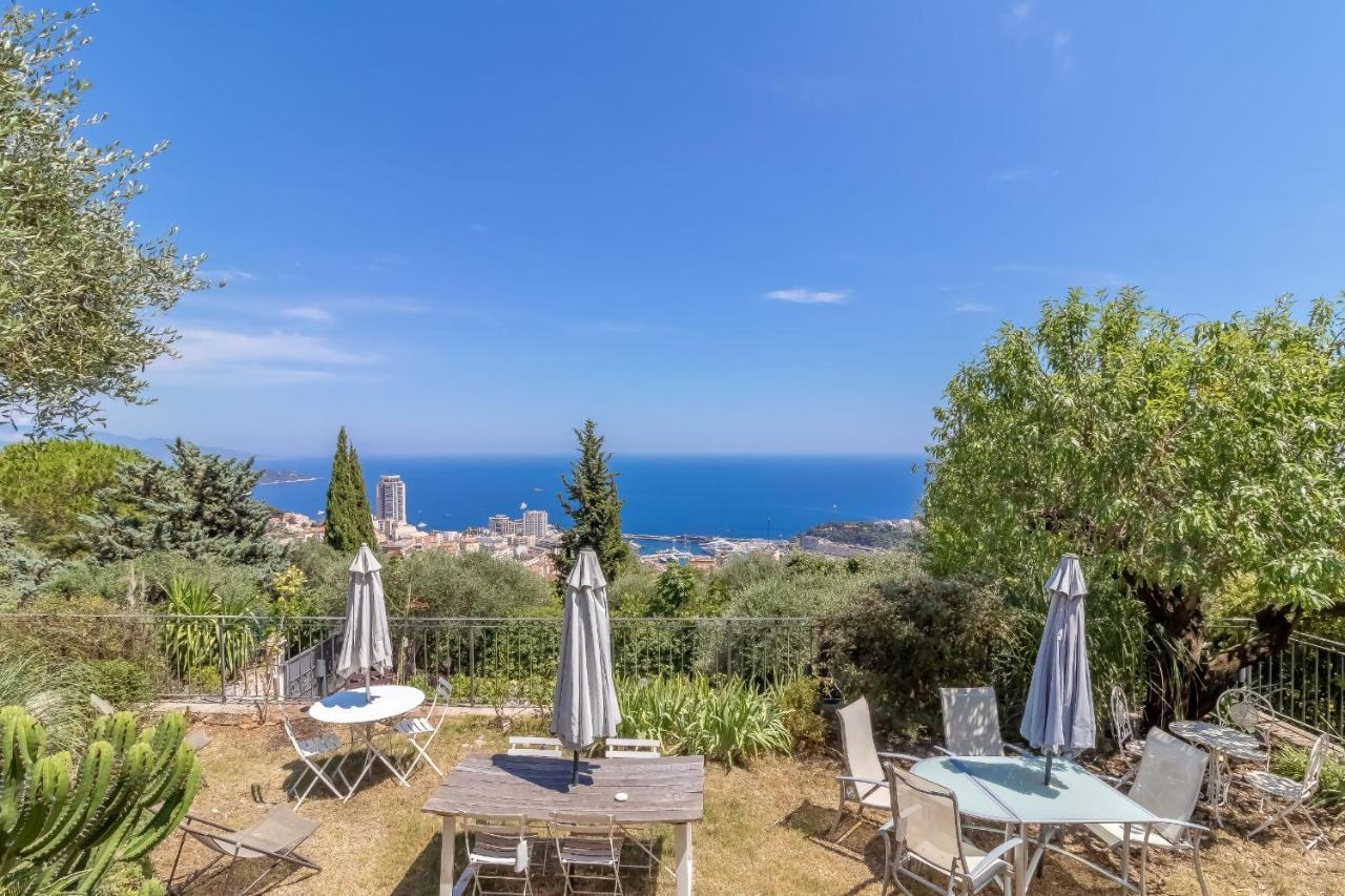 Le Mas D'Angeline, Vue Mer, Jardin Commun, Parking, Voiture Requise, 10 Min En Voiture De Monaco, Route Etroite, Pente Raide, Croisement Limite, Sea View, Shared Garden, Parking, Car Required, 10 Min Drive From Monaco, Narrow Steep Road, Limited Pass Beausoleil Exterior foto